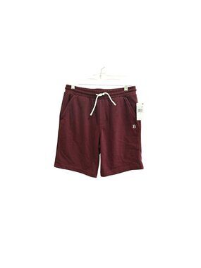NWT B by Brooks Brothers Jersey Drawstring Shorts Sz 14 Youth Burgundy Logo